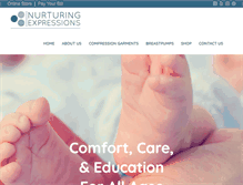 Tablet Screenshot of nurturingexpressions.com